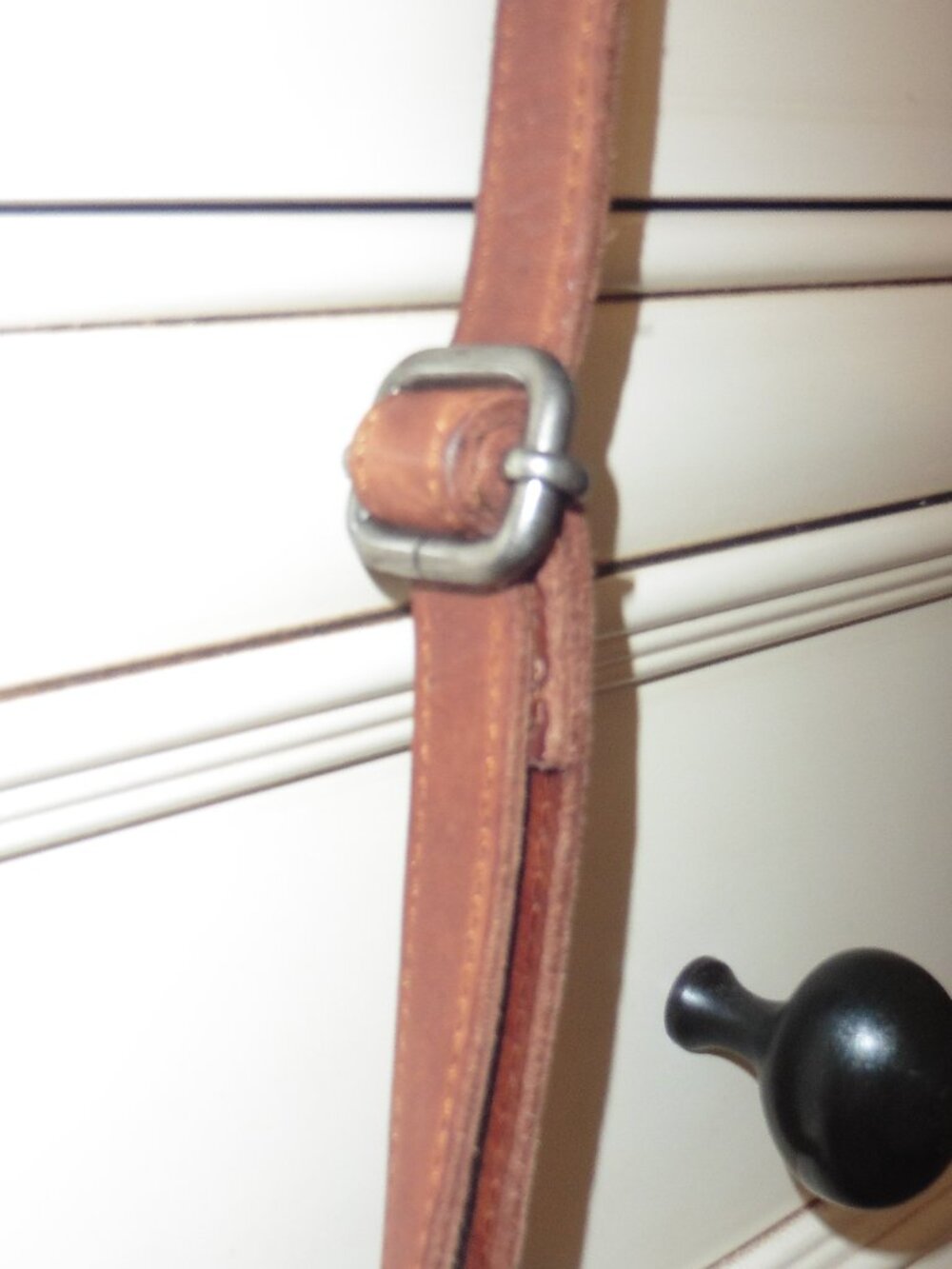 Woven Sunburst Leather Crossbody Bag - Brown - Picture 4 of 7